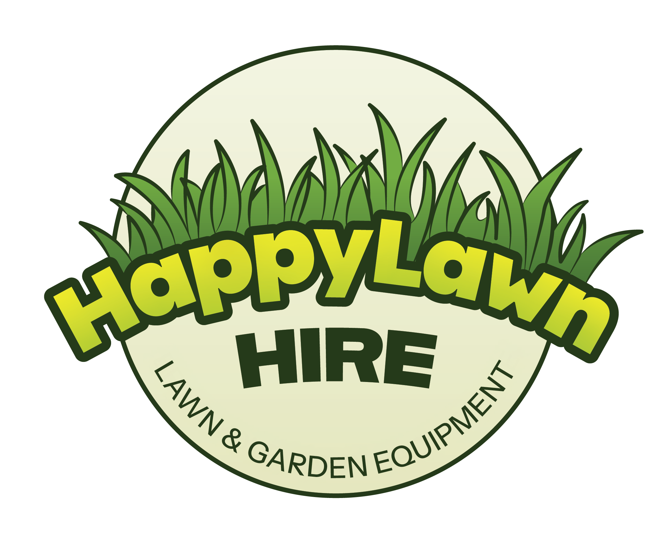 HappyLawn Hire Logo